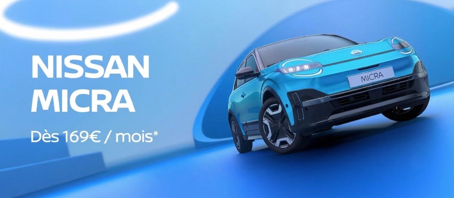 Nouvelle Nissan Micra électrique 40 kWh — Offre Espace 3 169€/mois