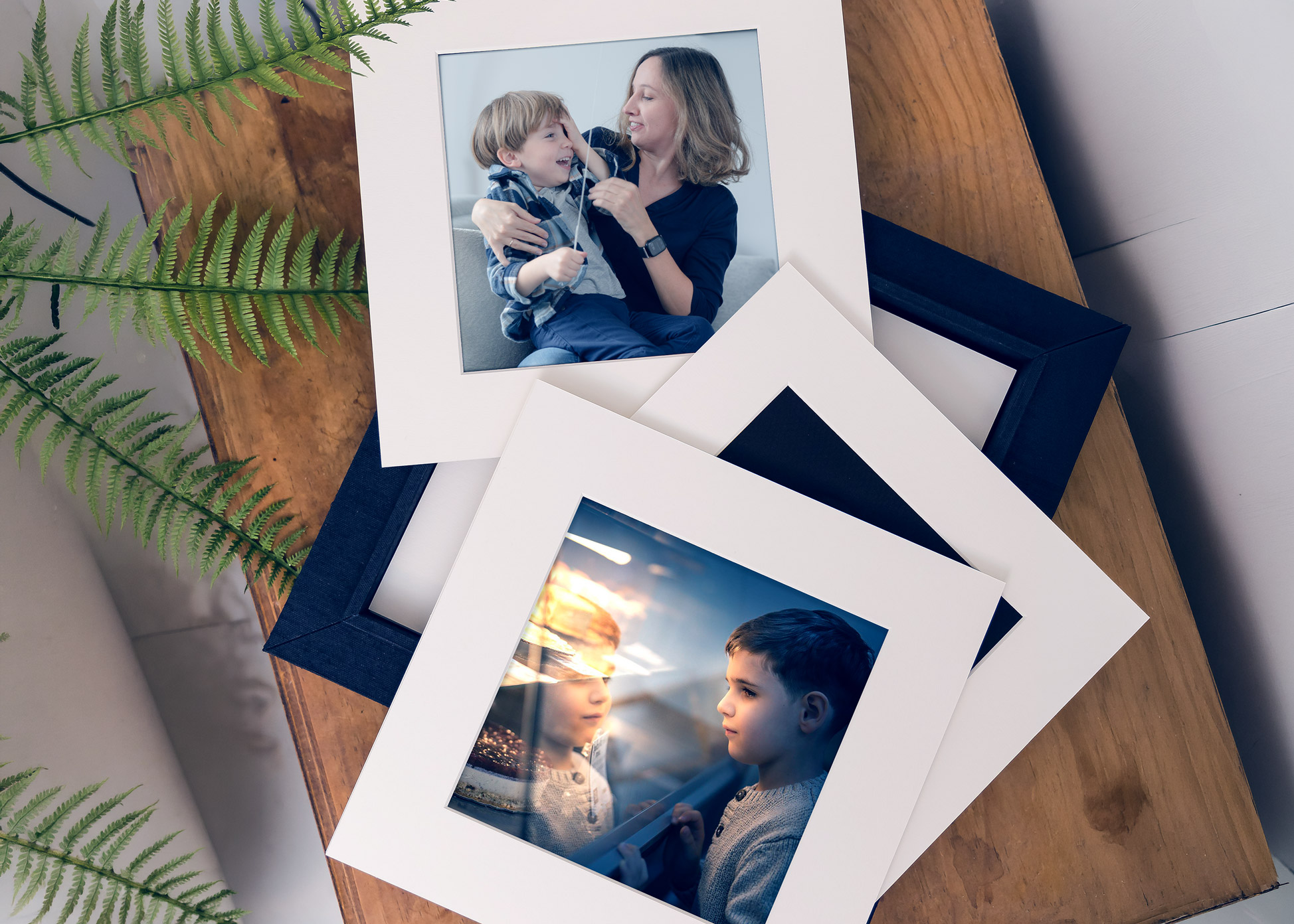 Girl on a mated print