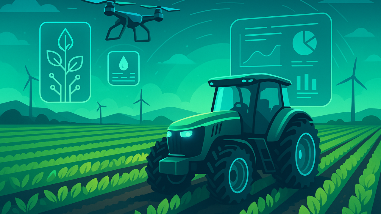 Copertina articolo: 🌱 𝗖𝗼𝗺𝗲 𝗹’𝗔𝗜 𝘀𝘁𝗮 𝘁𝗿𝗮𝘀𝗳𝗼𝗿𝗺𝗮𝗻𝗱𝗼 𝗹’𝗮𝗴𝗿𝗶𝗰𝗼𝗹𝘁𝘂𝗿𝗮 𝗴𝗹𝗼𝗯𝗮𝗹𝗲: 𝘀𝘁𝗼𝗿𝗶𝗲 𝗱𝗶 𝘀𝘂𝗰𝗰𝗲𝘀𝘀𝗼 𝗱𝗮𝗶 𝗹𝗲𝗮𝗱𝗲𝗿 𝗱𝗲𝗹 𝘀𝗲𝘁𝘁𝗼𝗿𝗲