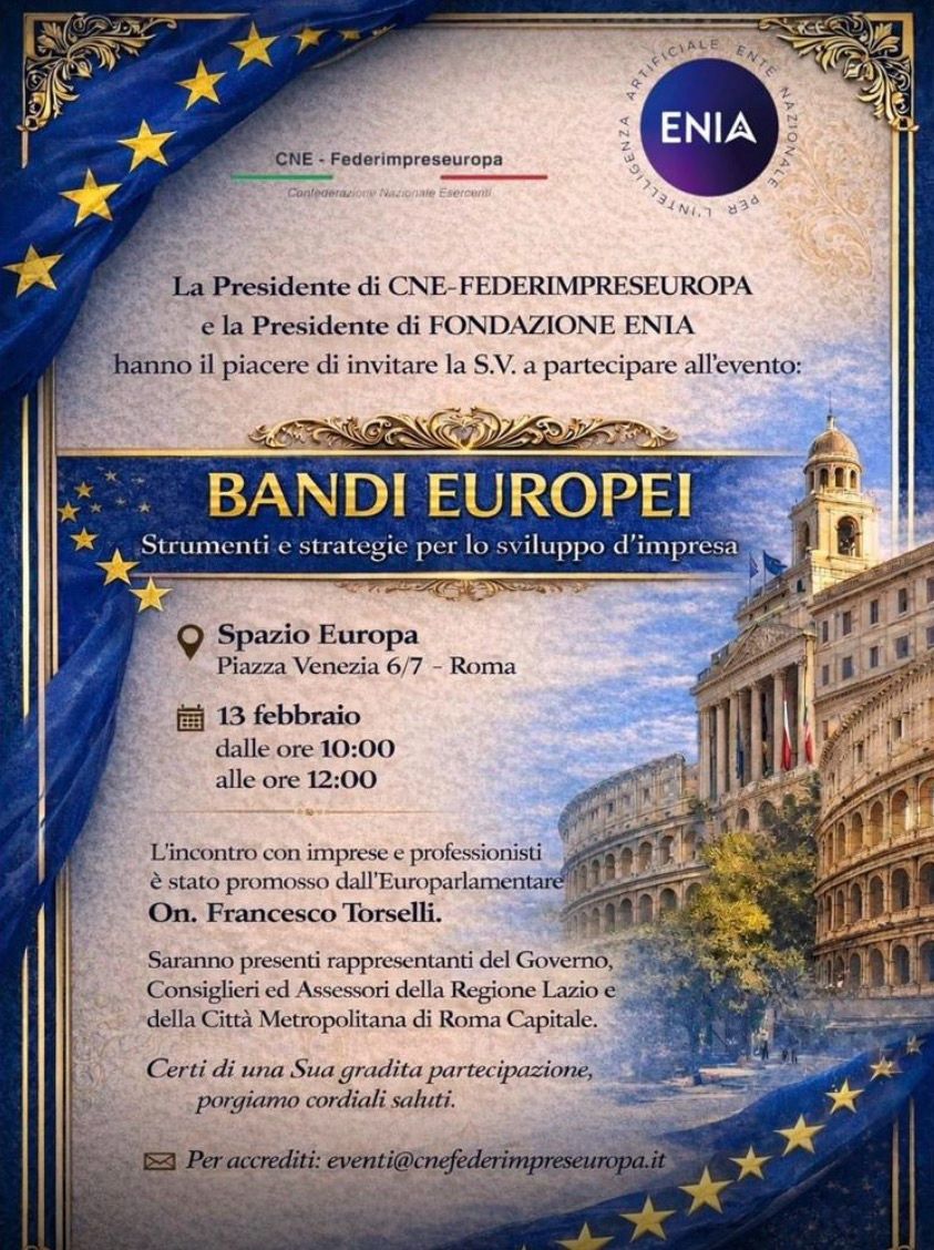 Copertina evento: Bandi Europei: Strumenti e strategie per lo sviluppo d'impresa