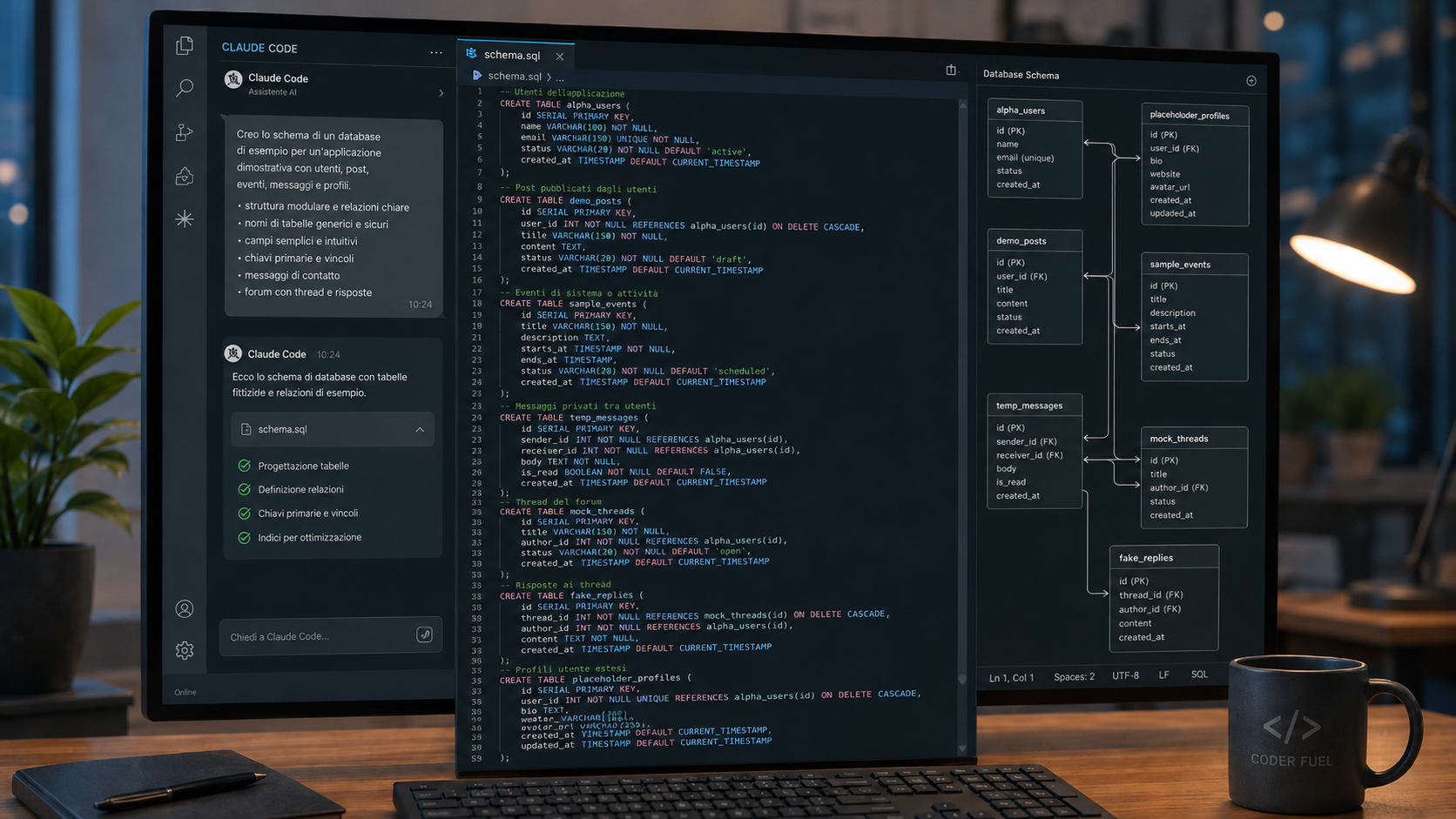 Copertina episodio: 𝗗𝗮𝗹𝗹𝗮 𝗟𝗼𝗴𝗶𝗰𝗮 𝗮𝗹𝗹𝗮 𝗦𝘁𝗿𝘂𝘁𝘁𝘂𝗿𝗮: 𝗖𝗼𝗺𝗲 𝘀𝗶 𝗣𝗿𝗼𝗴𝗲𝘁𝘁𝗮 𝘂𝗻 𝗗𝗮𝘁𝗮𝗯𝗮𝘀𝗲 𝗶𝗻 𝗟𝗶𝗻𝗴𝘂𝗮𝗴𝗴𝗶𝗼 𝗡𝗮𝘁𝘂𝗿𝗮𝗹𝗲.