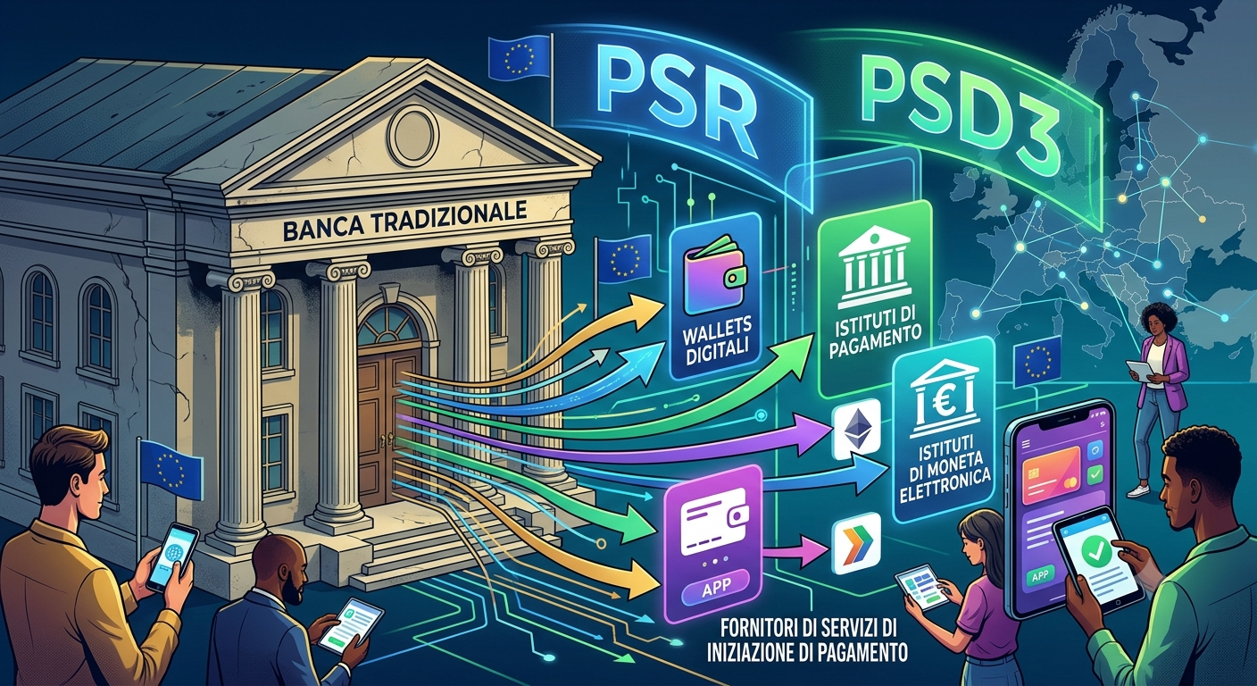 Copertina articolo: 𝗣𝗦𝗣 𝗲 𝗱𝗶𝘀𝗶𝗻𝘁𝗲𝗿𝗺𝗲𝗱𝗶𝗮𝘇𝗶𝗼𝗻𝗲: 𝗰𝗼𝗺𝗲 𝗣𝗦𝗥 𝗲 𝗣𝗦𝗗𝟯 𝘀𝘁𝗮𝗻𝗻𝗼 𝗿𝗶𝗱𝗶𝘀𝗲𝗴𝗻𝗮𝗻𝗱𝗼 𝗶𝗹 𝗺𝗲𝗿𝗰𝗮𝘁𝗼 𝗲𝘂𝗿𝗼𝗽𝗲𝗼 𝗱𝗲𝗶 𝗽𝗮𝗴𝗮𝗺𝗲𝗻𝘁𝗶