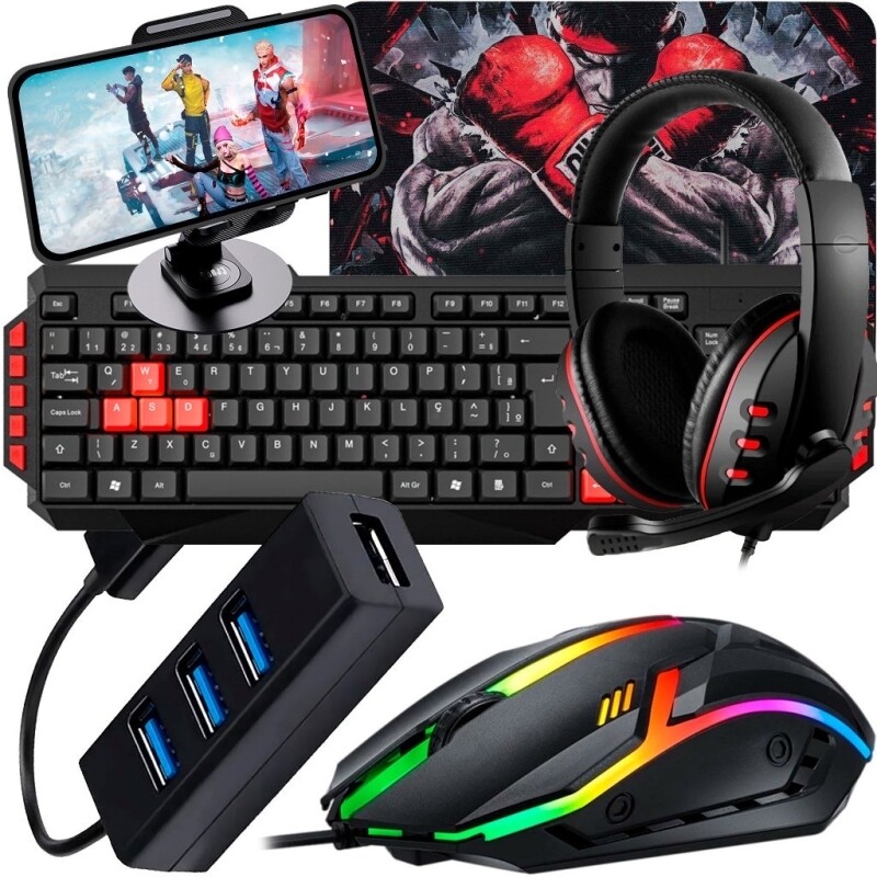 Kit Gamer Completo Celular com