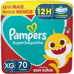 Fralda Pampers Supersequinha XG 70