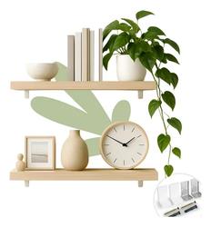 Kit 2 Prateleira Decorativa Freijó