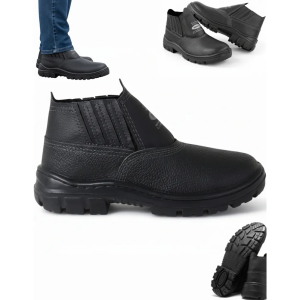 Bota Botina Segurança Trabalho Couro