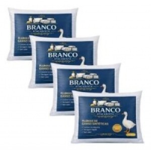 Kit 4 Travesseiros Pluma De