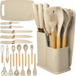 Kit Utensílios Silicone C/ Cabo