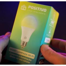 Smart Lâmpada Wi-Fi Positivo,9W, RGB