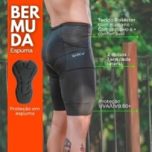 Short Ciclismo Masculino Bermuda Espuma