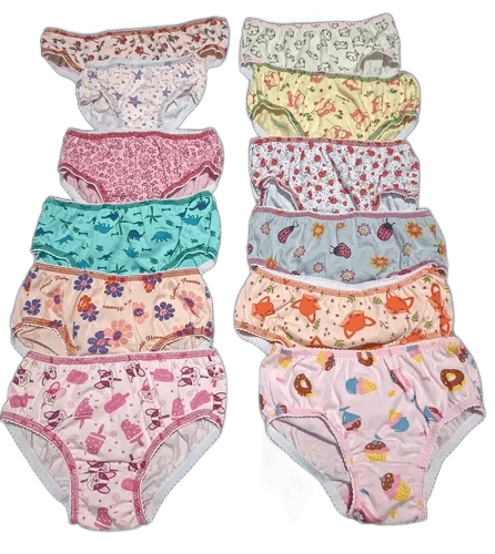 Kit 10 Calcinha Infantil 100%