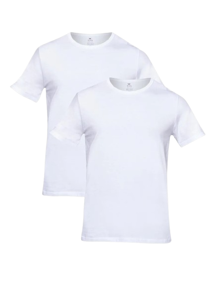 Kit 2 Camisetas Branco Hering