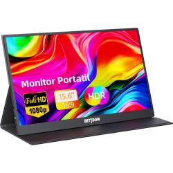 Bettdow Monitor Portatil 15,6'', FHD