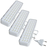 3 Luminárias Emergência Elgin Recarregável