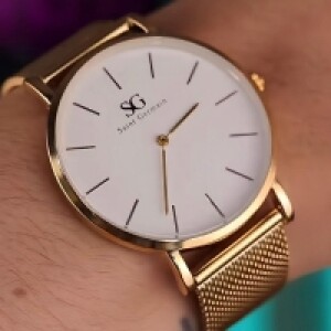 Relógio Saint Germain Dourado Chelsea