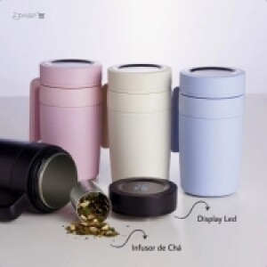 Caneca Copo Térmico Infusor Chá