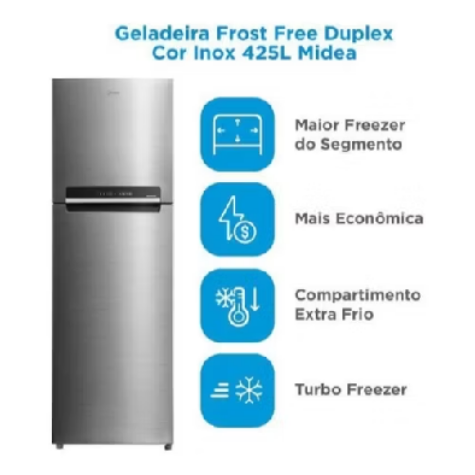 Geladeira Midea Frost Free Duplex