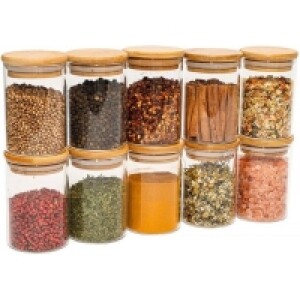 Kit 10 Potes de Vidro