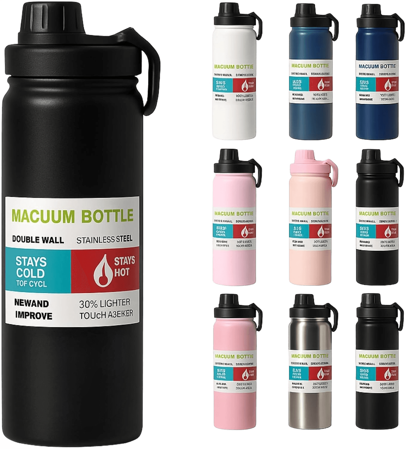 Garrafa de Água Térmica Inox