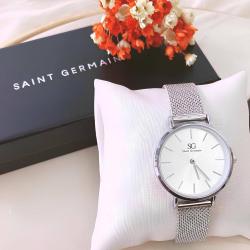 Relógio Prateado Feminino Saint Germain