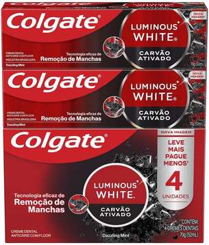 Creme Dental Clareador Colgate Luminous