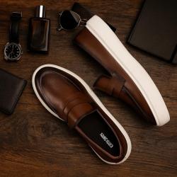 Sapato Loafer Masculino Mocassim Couro