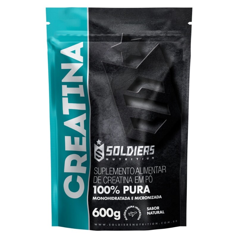 Creatina Monohidratada 600g Soldiers Nutrition