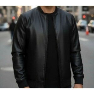 Jaqueta Bomber Courino Com Zíper