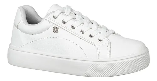 Tenis Feminino Branco Casual Clássico