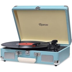 Vitrola Chrome Light Blue com