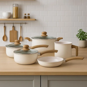 Jogo De Panelas Cerâmico Triplo