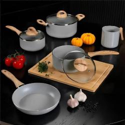 Conjunto De 5 Panelas Gris