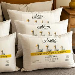 Kit 4 Travesseiros Oaktex 50x70 Antialé...