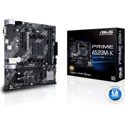 Placa Asus Prime A520m-k/Am4/Ddr4 64gb