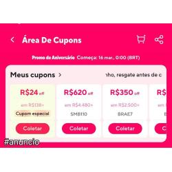 Colete os cupons do Evento