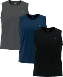 Kit 3 Camisas Regatas Dry-fit