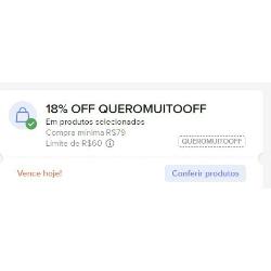 CUPOM: QUEROMUITOOFF