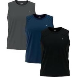 Kit 3 Camisas Regatas Dry-fit