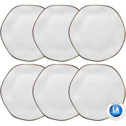Jogo De 6 Pratos Rasos