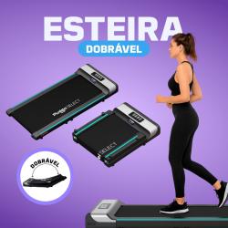 Esteira Elétrica Portátil Dobrável Ergométrica