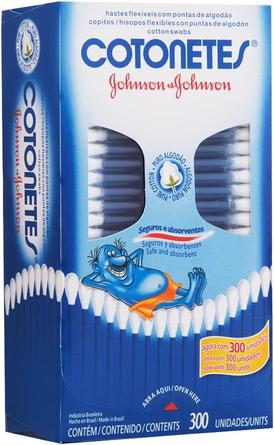 Cotonetes Hastes Flexíveis, 300un