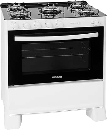 Suggar Fogão Cook Glass Branco