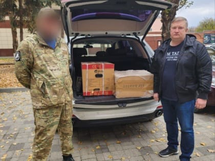 Очередная партия гуманитарного груза отправилась на передовую