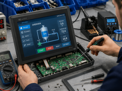 Профессиональное восстановление HMI-панелей для промышленного оборудования