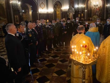 В Храме Христа Спасителя прошел Большой круг Всероссийского казачьего общества