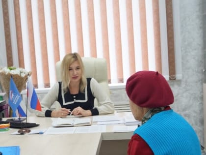 Заместитель главы администрации Грачевского муниципального округа Наталья Николаевна Сорокина провела прием граждан
