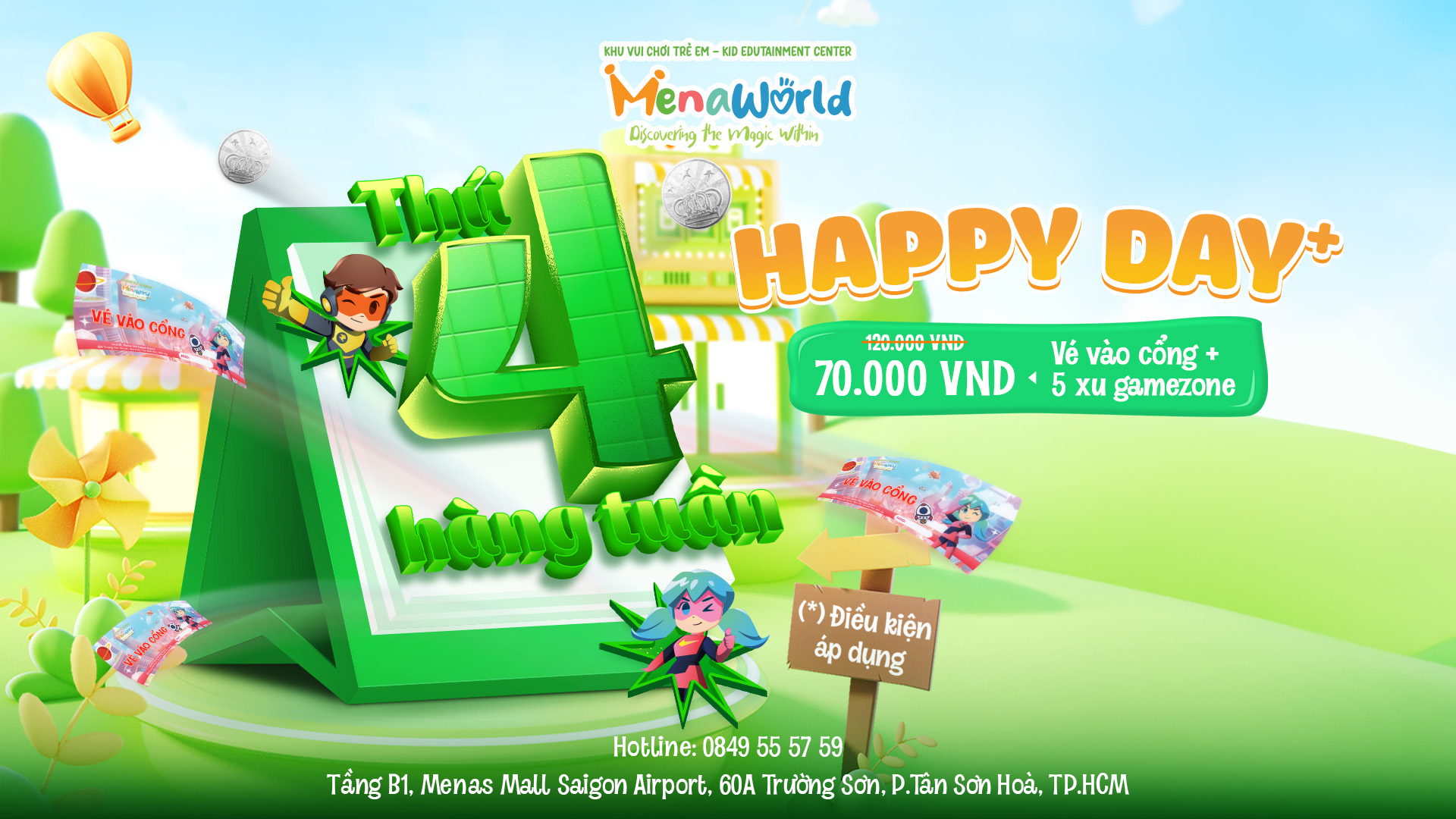 Happy Wednesday - Giảm hơn 40% giá vé vào cổng