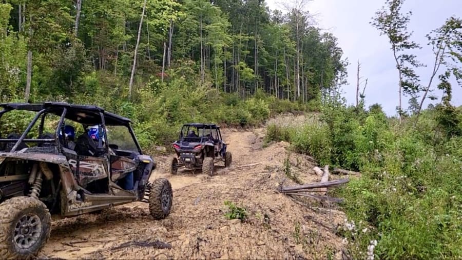 Trails near Hico, West Virginia, for ORVs.