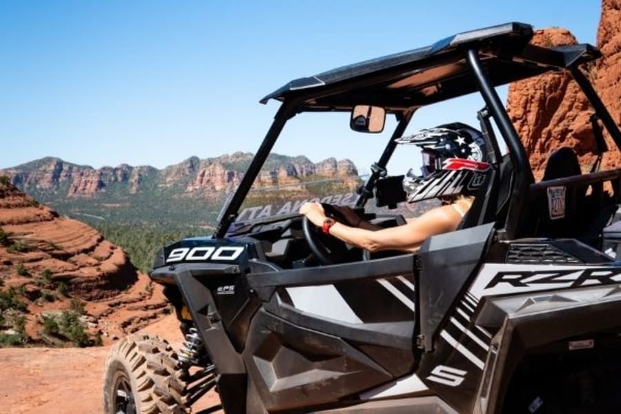 Driver in Polaris RZR