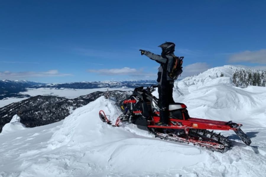 Idaho snowmobiler